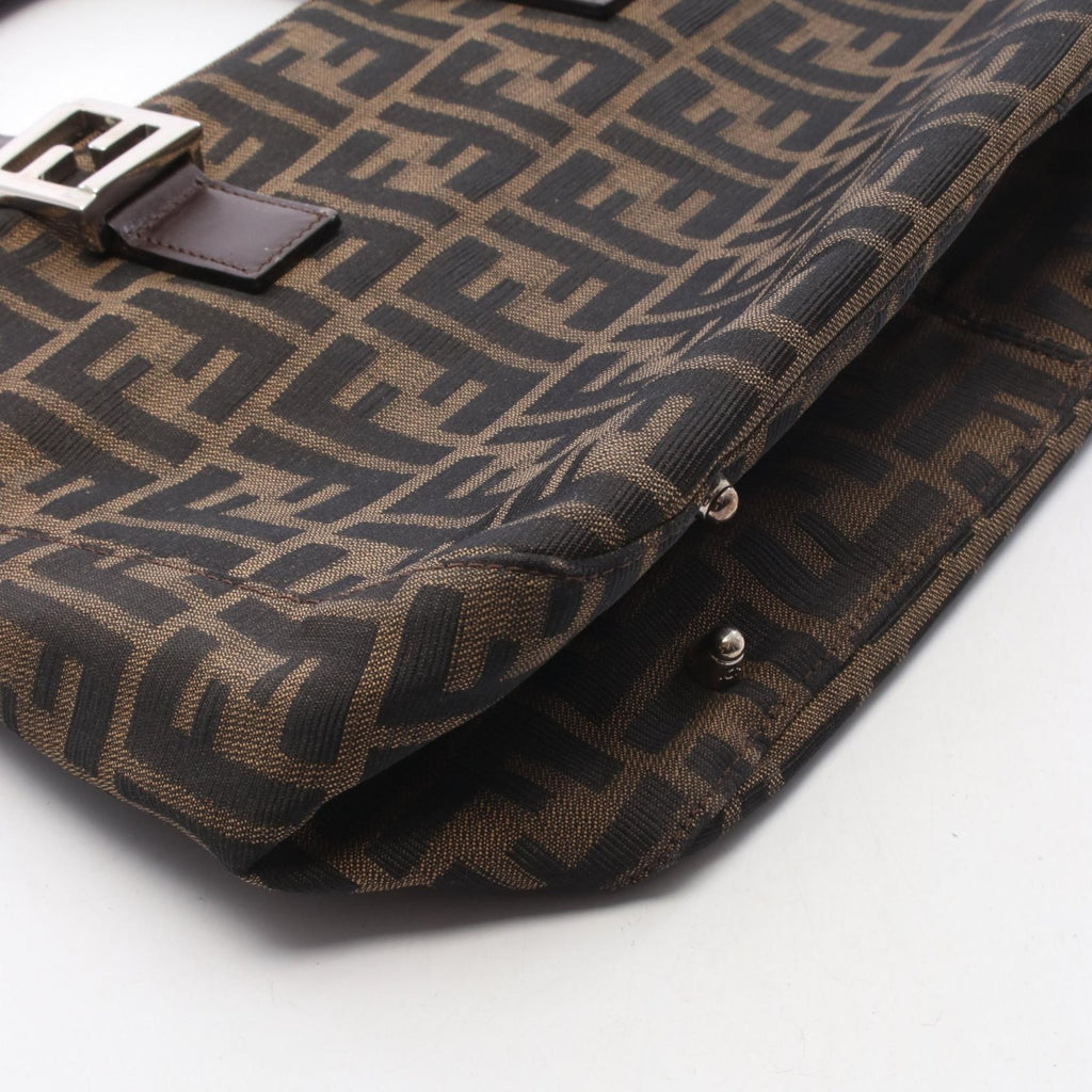 FENDI Fendi Zucca Tote Bag Brown/Black Canvas×leather image 8