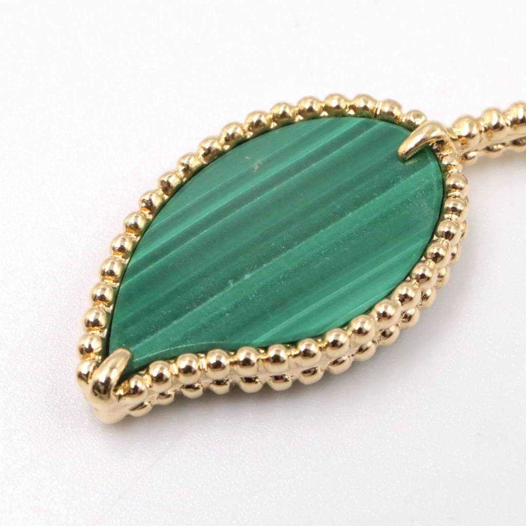 VAN CLEEF & ARPELS Van Cleef & Arpels Lucky Alhambra Long Necklace 12 Motifs Necklace Gold/Green/White K18 (yellow Gold)×carnelian / Tiger's Eye / Mother Of Pearl / Malachite image 4