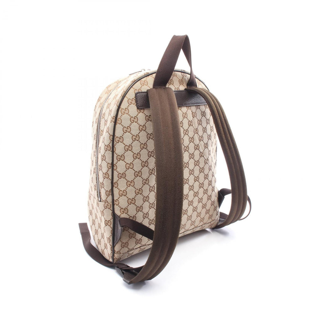 GUCCI Gucci Gg Canvas Rucksack Backpack Beige/Brown Canvas×leather 449906 image 2