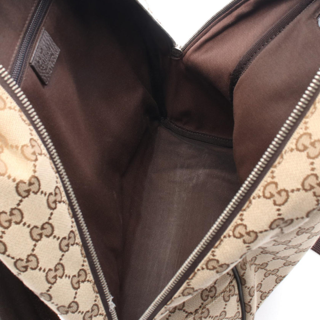 GUCCI Gucci Gg Canvas Rucksack Backpack Beige/Brown Canvas×leather 449906 image 3