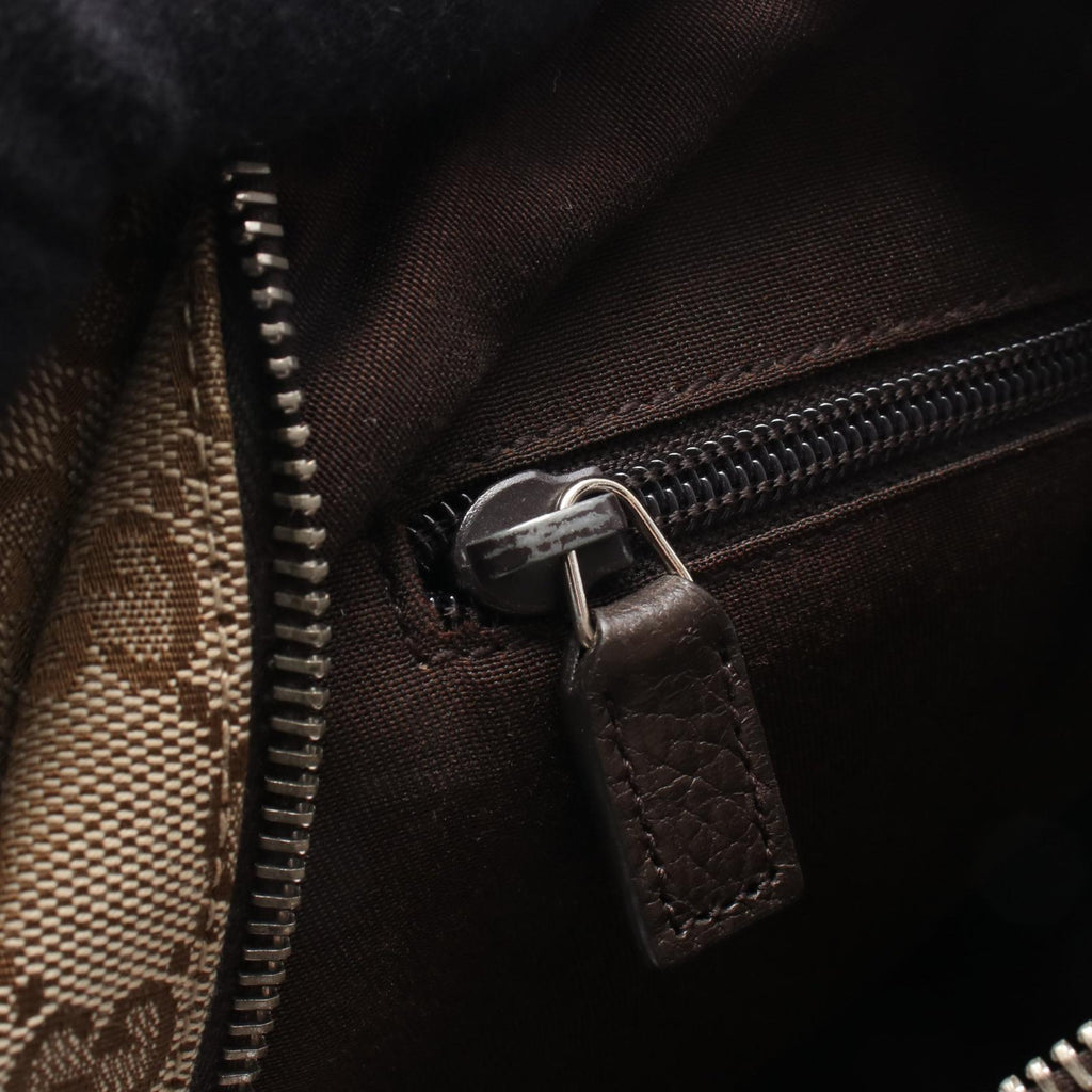 GUCCI Gucci Gg Canvas Rucksack Backpack Beige/Brown Canvas×leather 449906 image 5