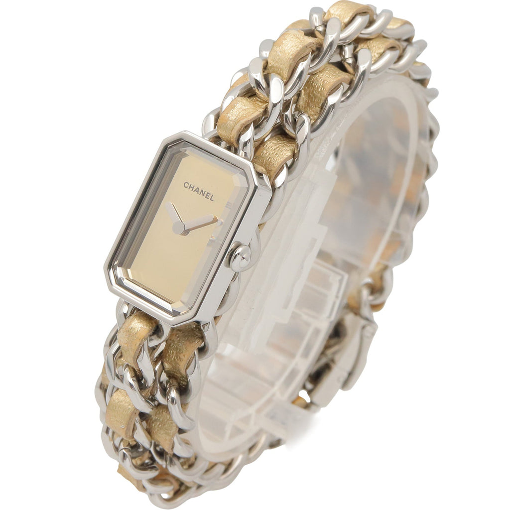 CHANEL Chanel Gold Mirror Premiere Rock Stainless Steel×leather H5583 image 2