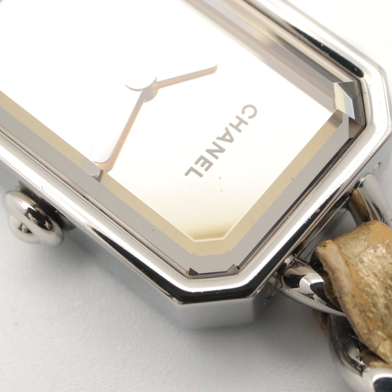 CHANEL Chanel Gold Mirror Premiere Rock Stainless Steel×leather H5583 image 13