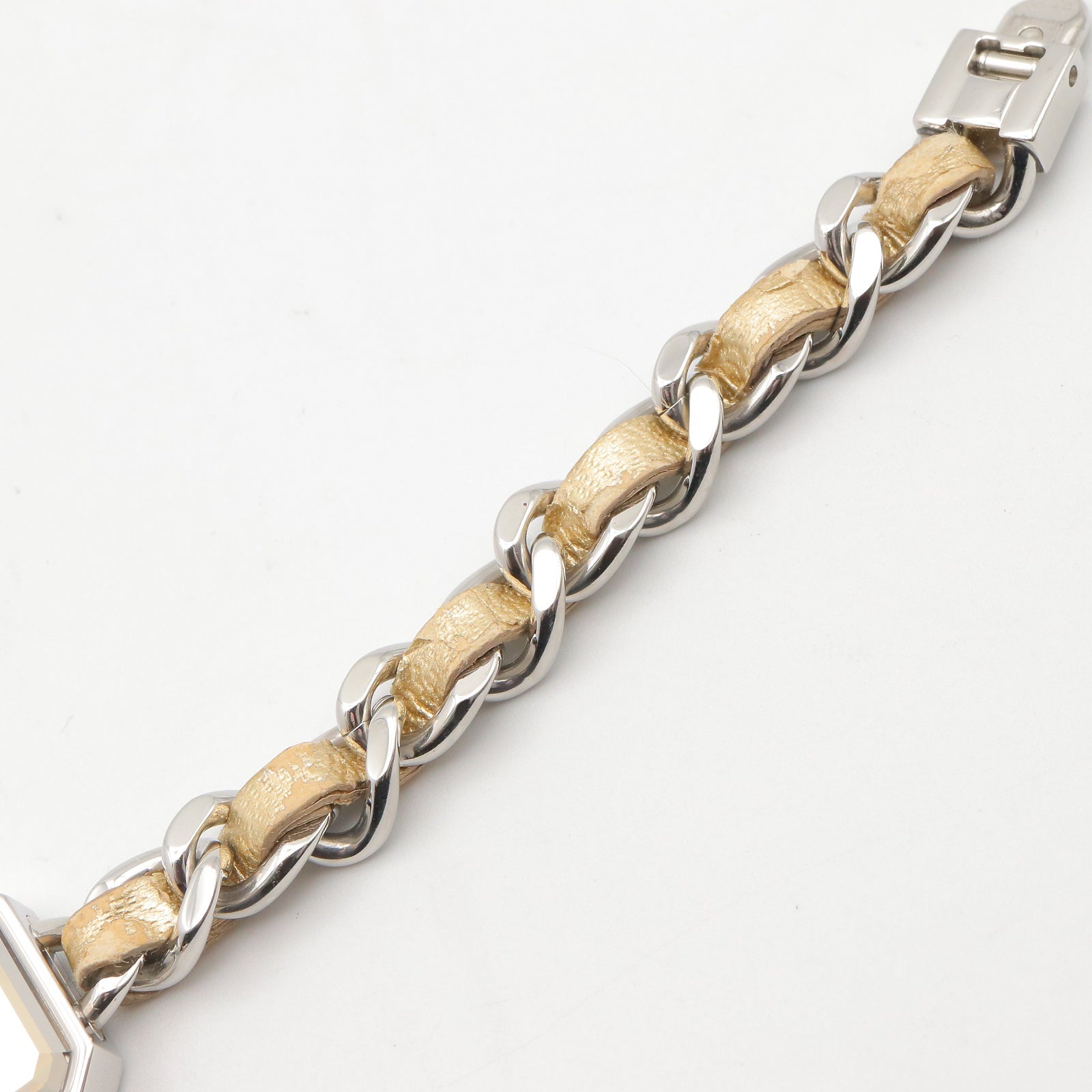 CHANEL Chanel Gold Mirror Premiere Rock Stainless Steel×leather H5583 image 17