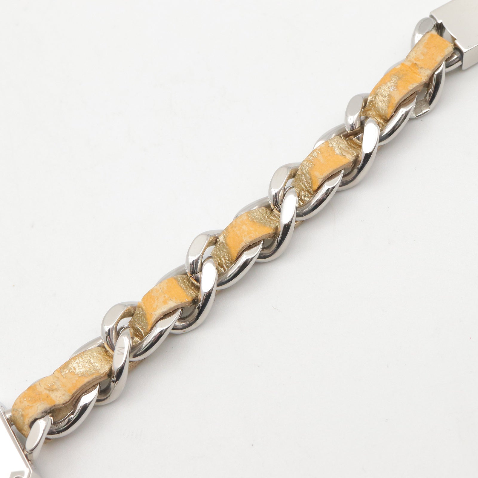 CHANEL Chanel Gold Mirror Premiere Rock Stainless Steel×leather H5583 image 18