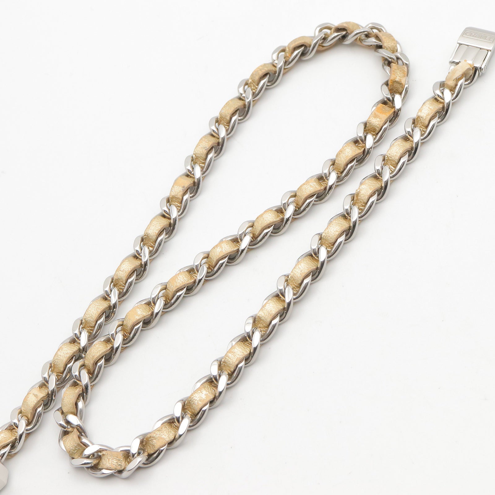 CHANEL Chanel Gold Mirror Premiere Rock Stainless Steel×leather H5583 image 19
