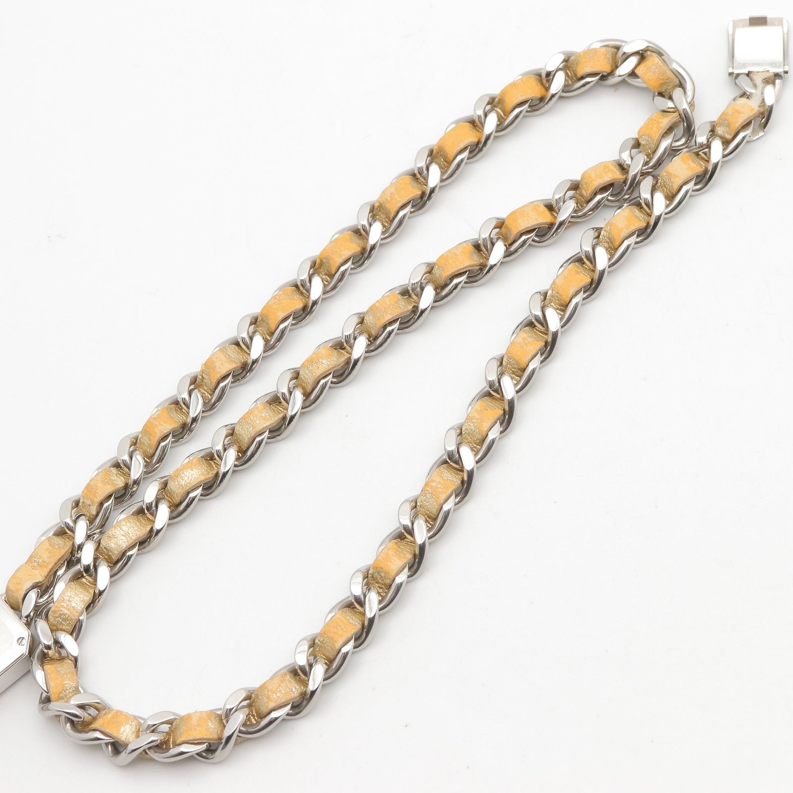 CHANEL Chanel Gold Mirror Premiere Rock Stainless Steel×leather H5583 image 20