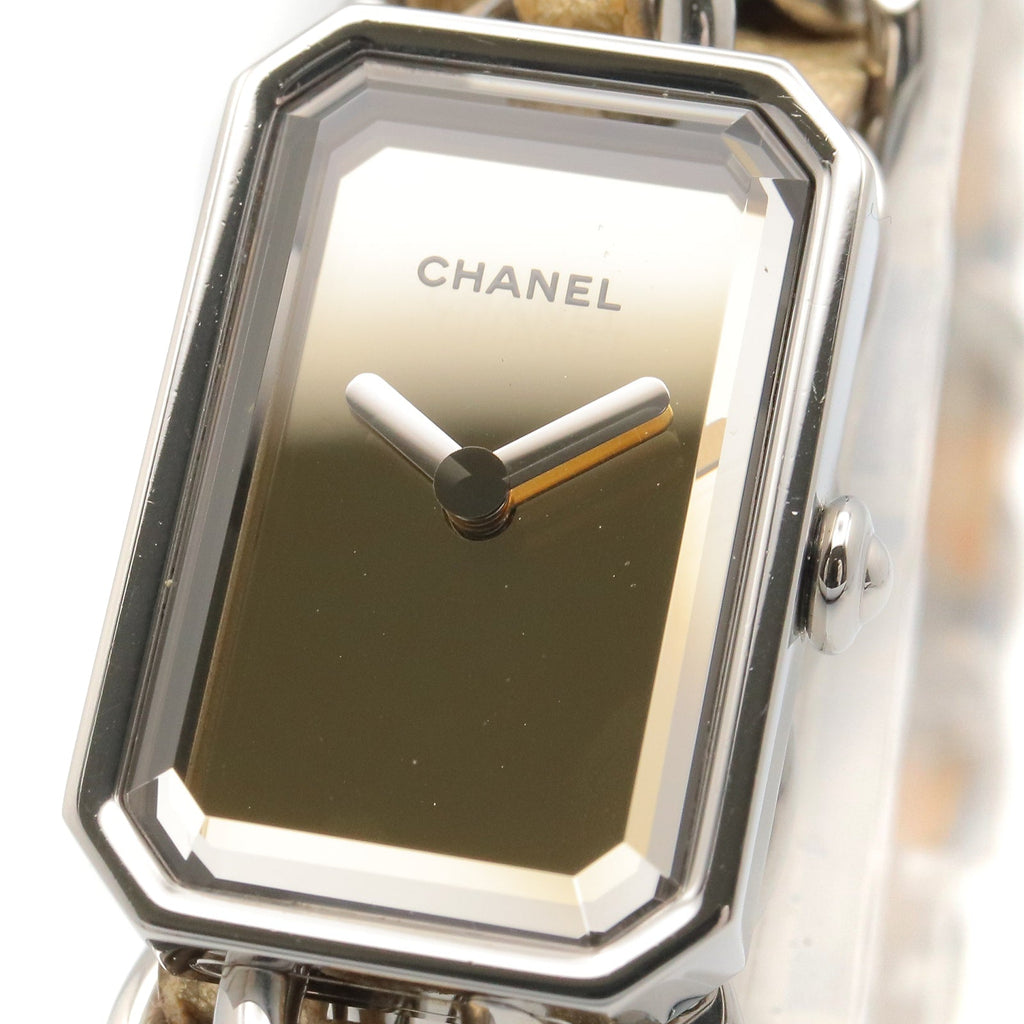 CHANEL Chanel Gold Mirror Premiere Rock Stainless Steel×leather H5583 image 3