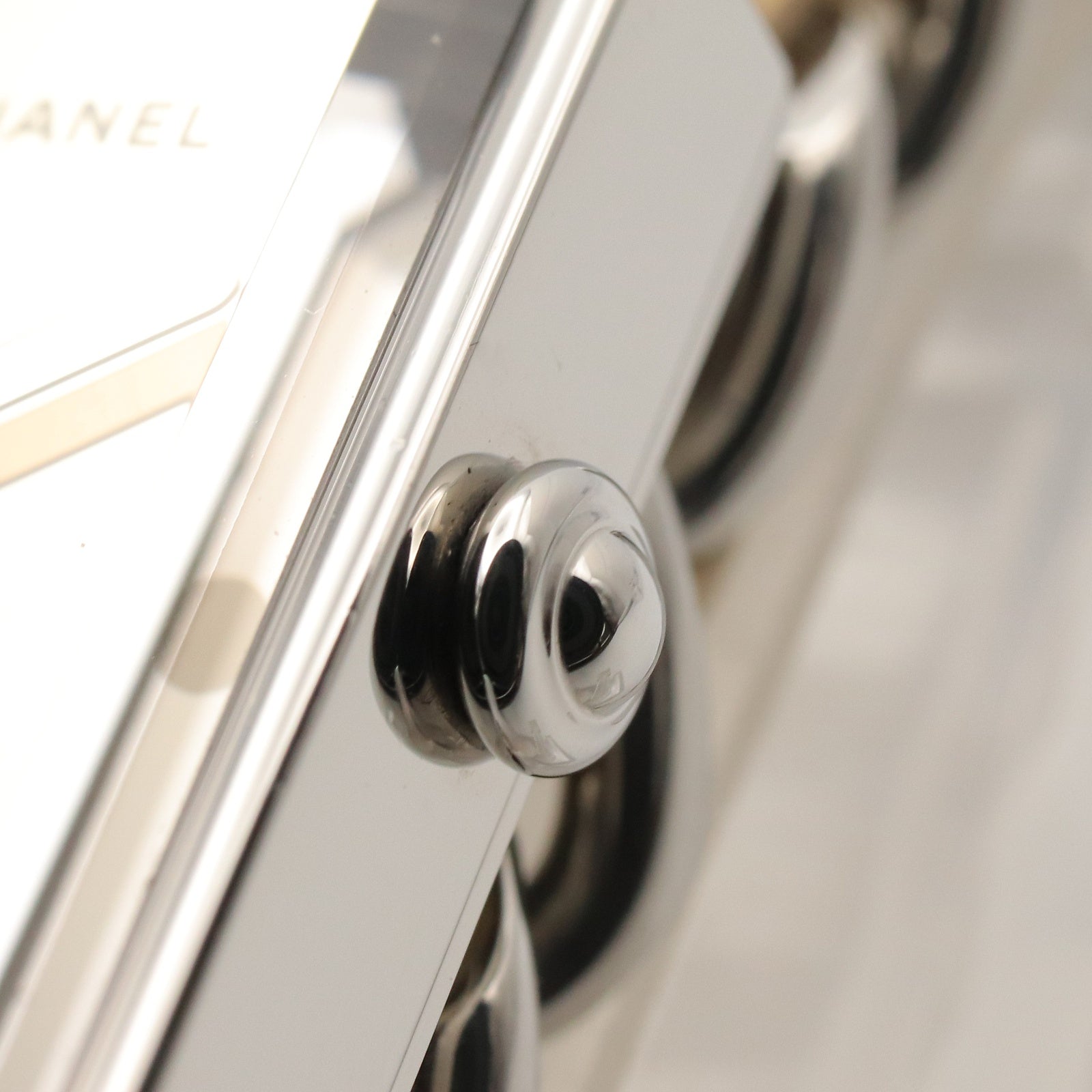 CHANEL Chanel Gold Mirror Premiere Rock Stainless Steel×leather H5583 image 7