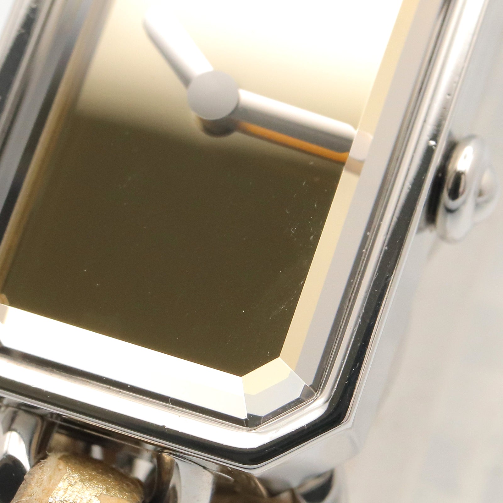 CHANEL Chanel Gold Mirror Premiere Rock Stainless Steel×leather H5583 image 11