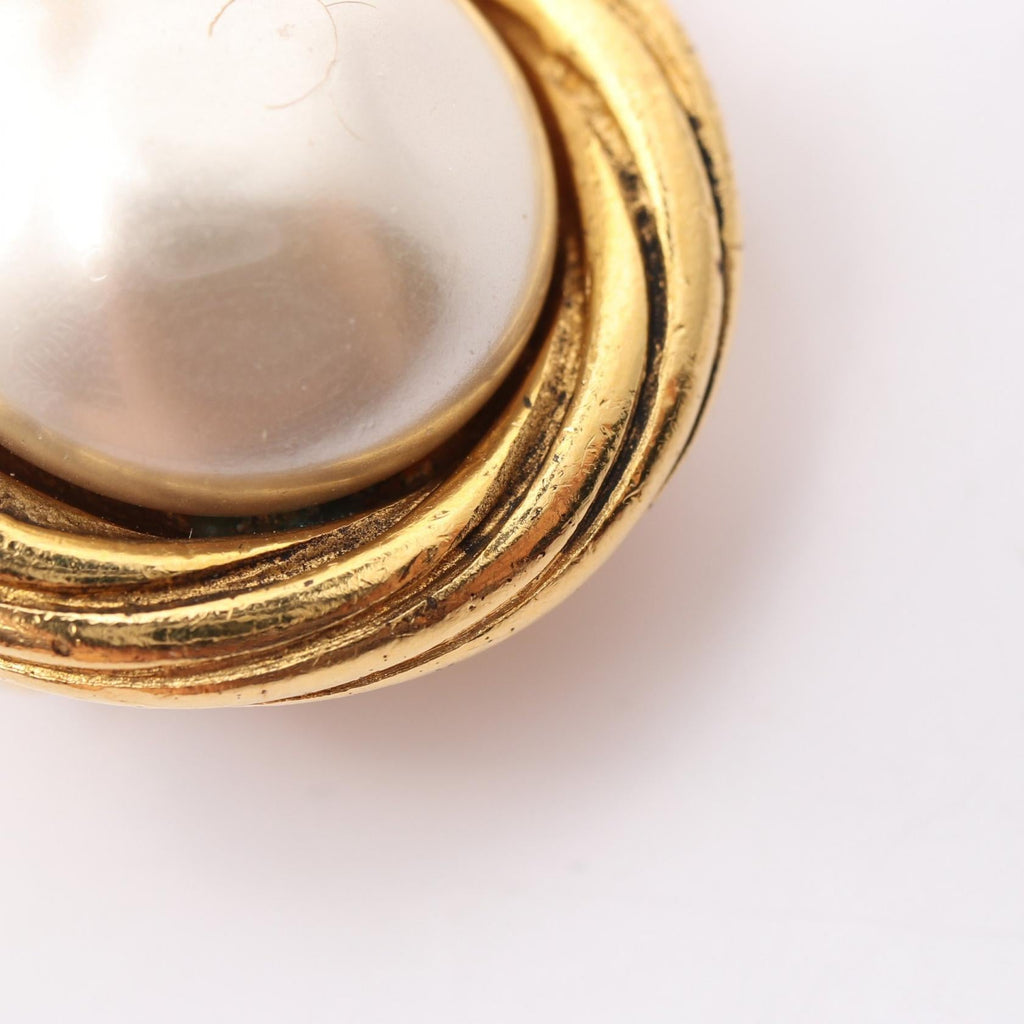 CHANEL Chanel Gold Gold Plated×artificial Pearl image 5