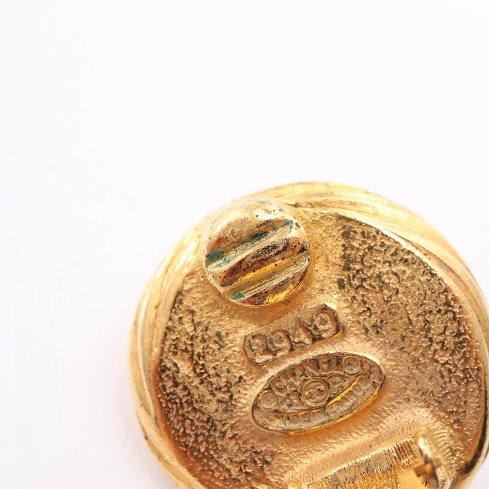 CHANEL Chanel Gold Gold Plated×artificial Pearl image 6