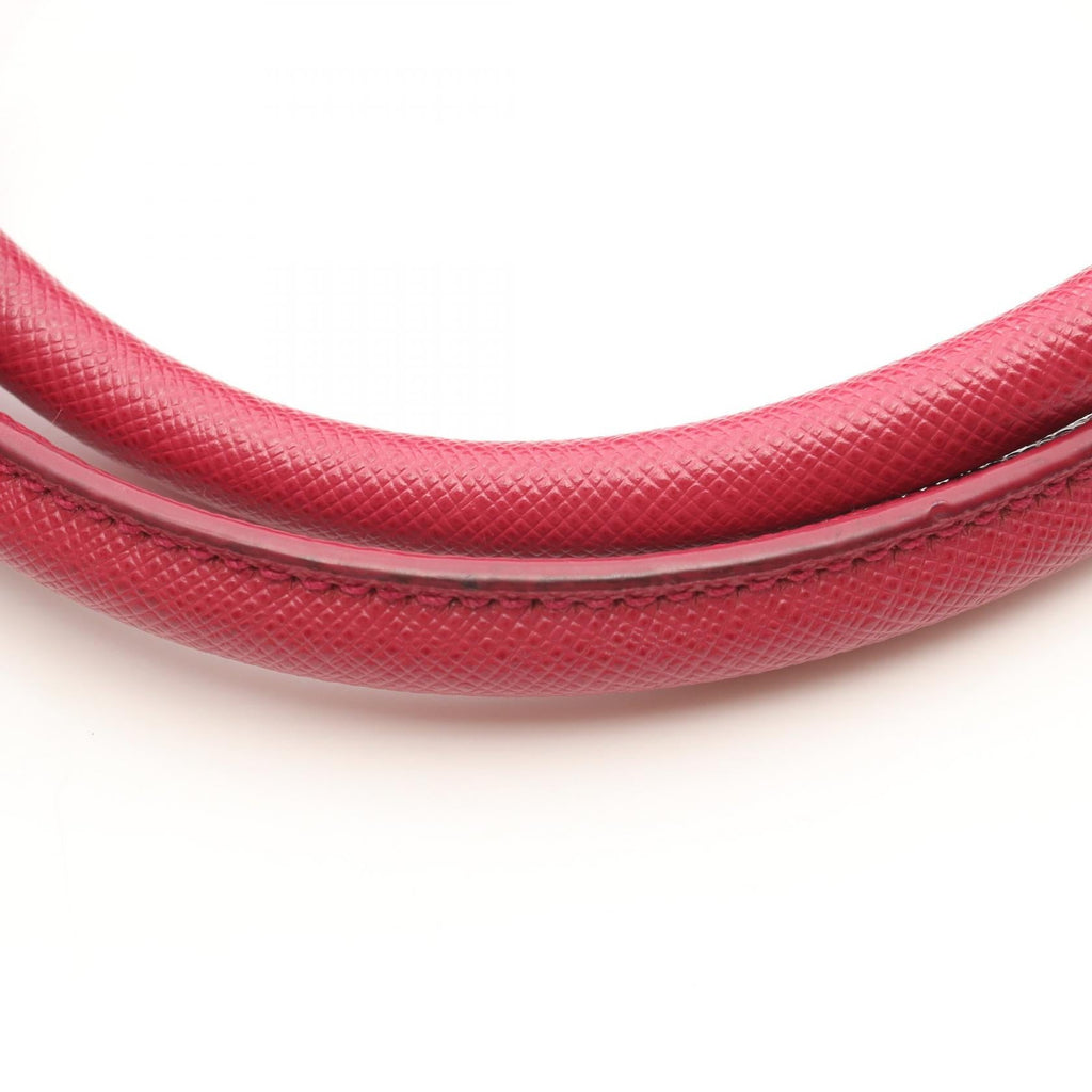PRADA Prada Tessuto Saffiano Handbag Pink Nylon×saffiano Leather 1bb013 image 7