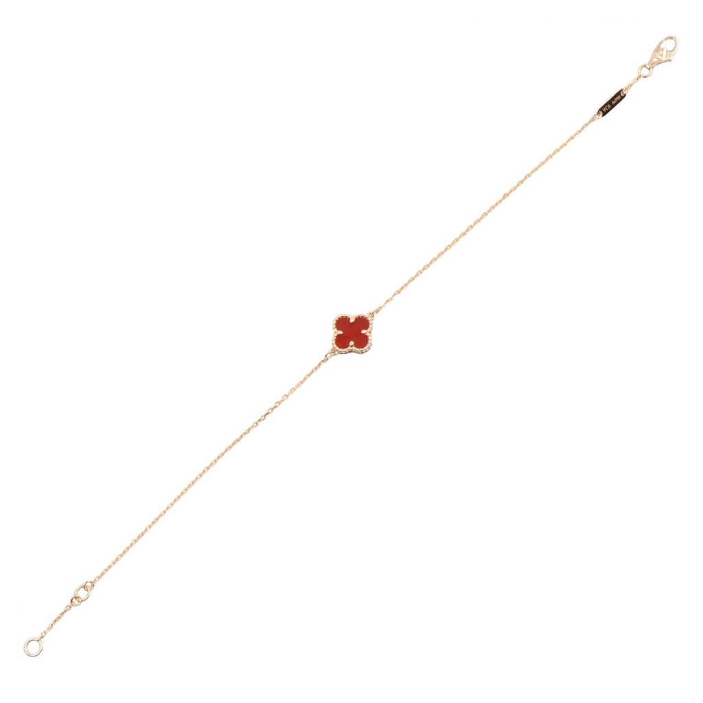 VAN CLEEF & ARPELS Van Cleef & Arpels Sweet Alhambra Carnelian Bracelet Bracelet Gold/Red K18pg（rose Gold）×carnelian Vcarn59k00 image 3