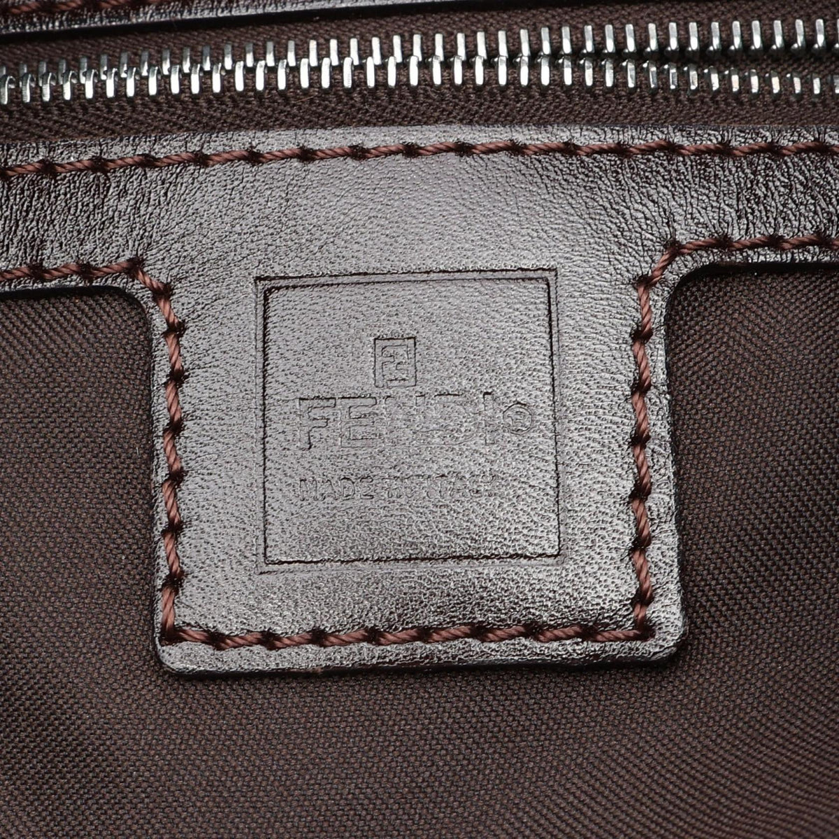 FENDI Fendi Mamma Bucket Zucca Shoulder Bag Brown/Black Canvas×leather 26325 image 4