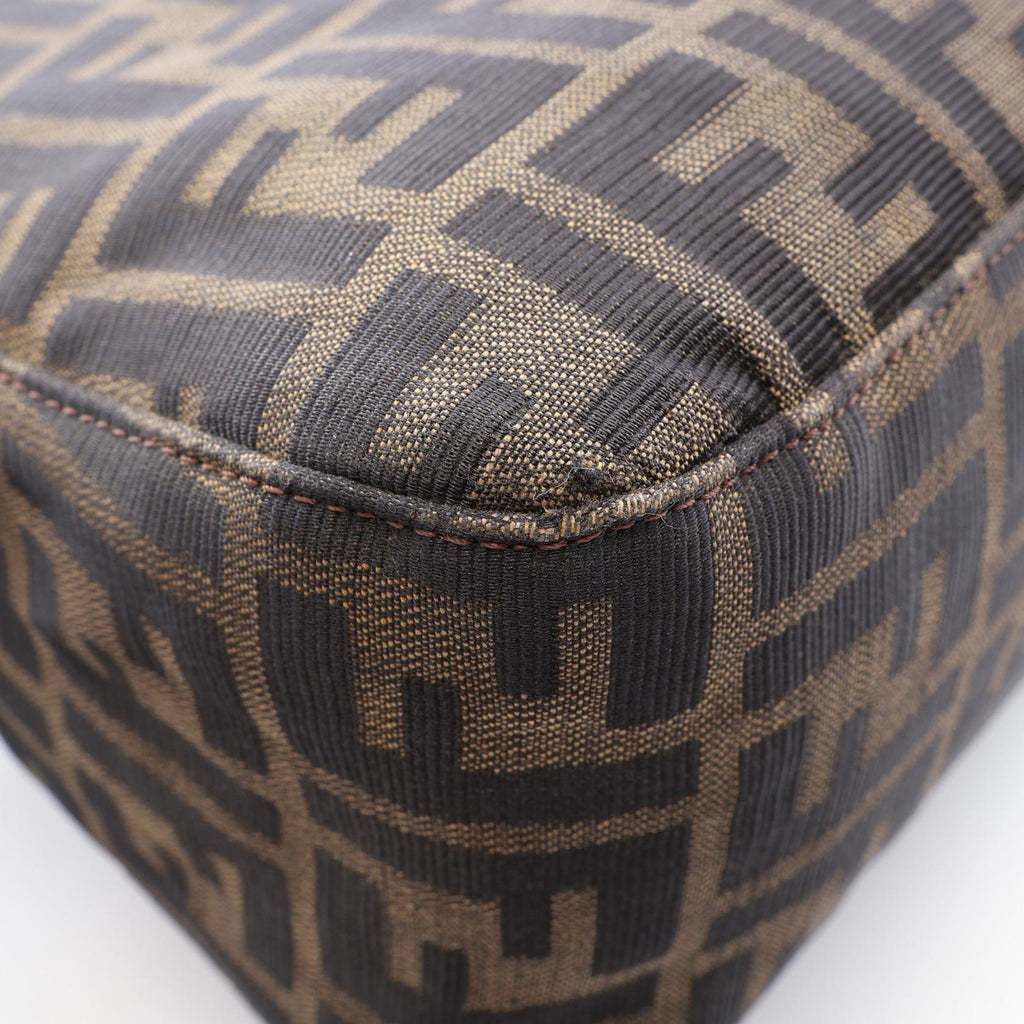 FENDI Fendi Mamma Bucket Zucca Shoulder Bag Brown/Black Canvas×leather 26325 image 5