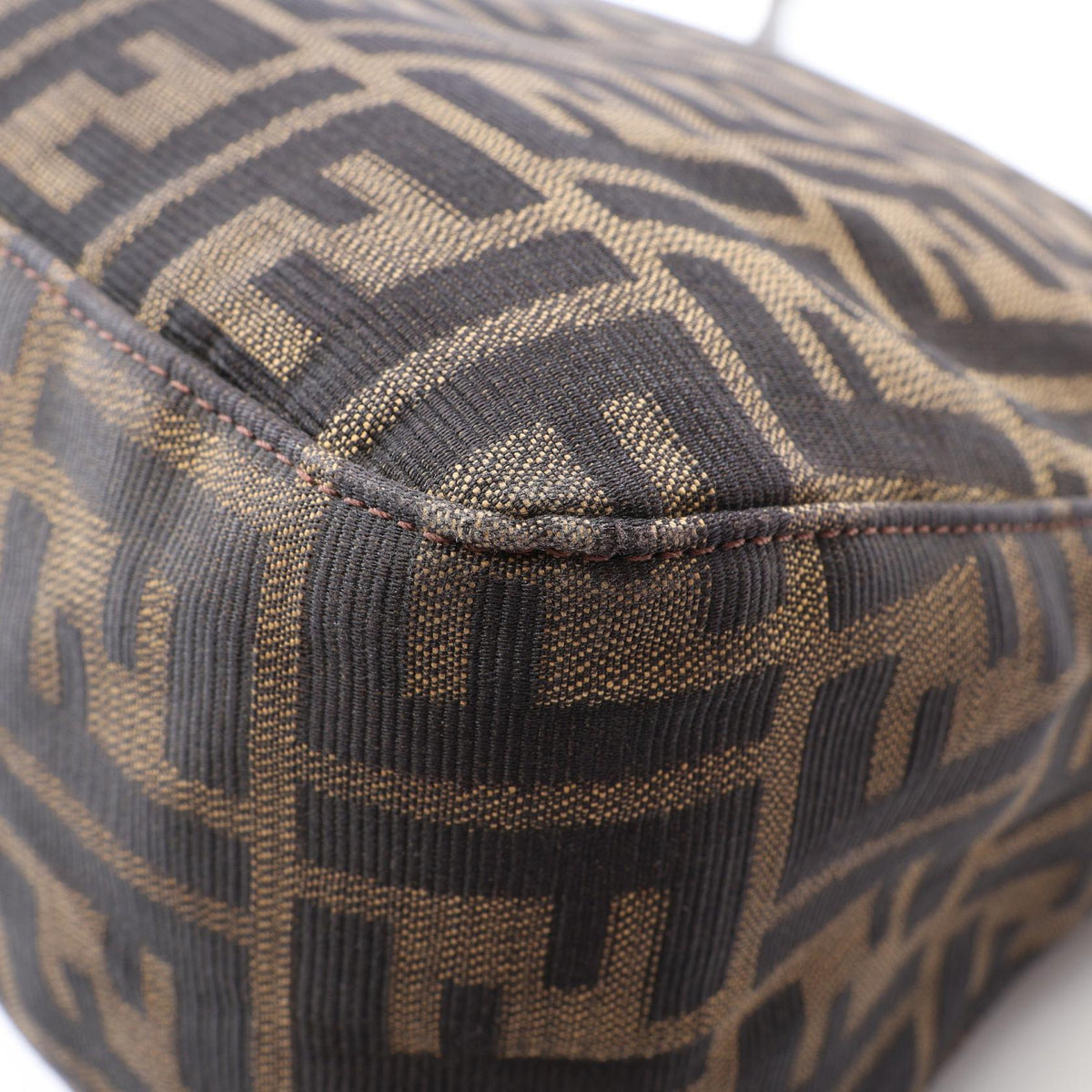 FENDI Fendi Mamma Bucket Zucca Shoulder Bag Brown/Black Canvas×leather 26325 image 6