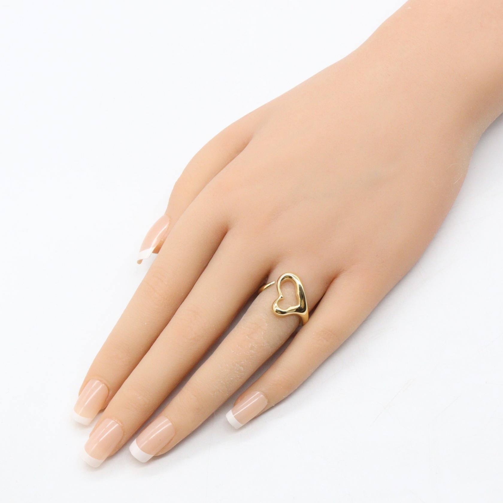 TIFFANY＆CO Tiffany＆co Open Heart Ring Ring Gold K18 (yellow Gold) image 8