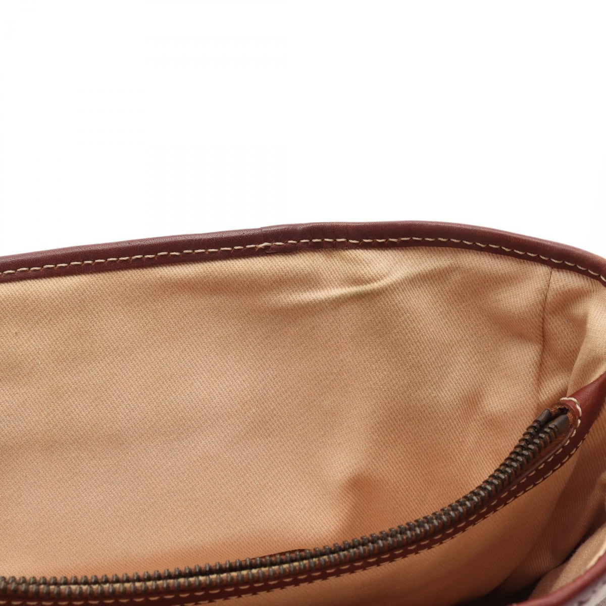 CELINE Celine Boogie Paris Macadam Handbag Canvas Leather Beige Brown Used Women image 5
