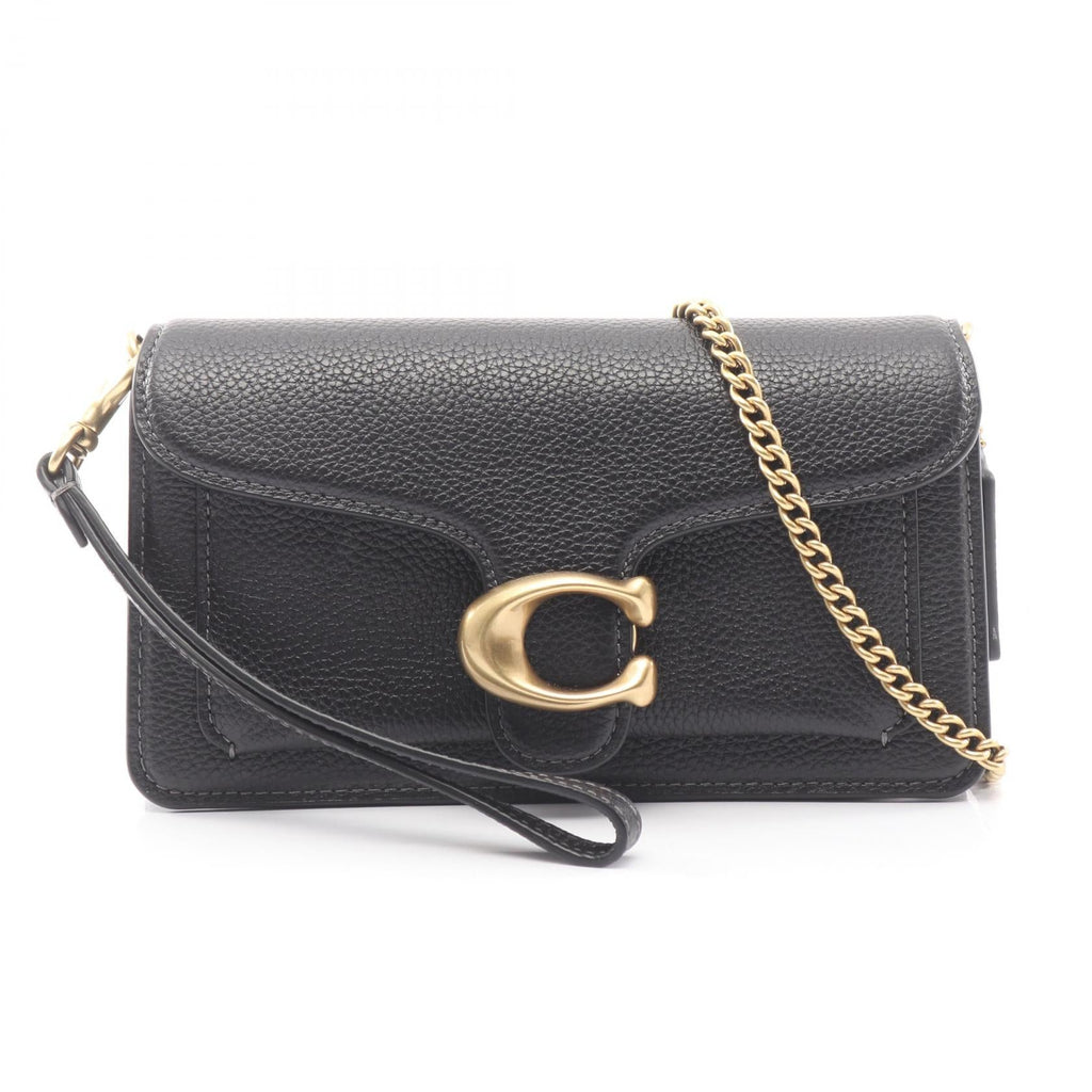 COACH Coach Tabby Chain Crossbody 19 Shoulder Bag Cbf14b4 Leather Black New Women image 1