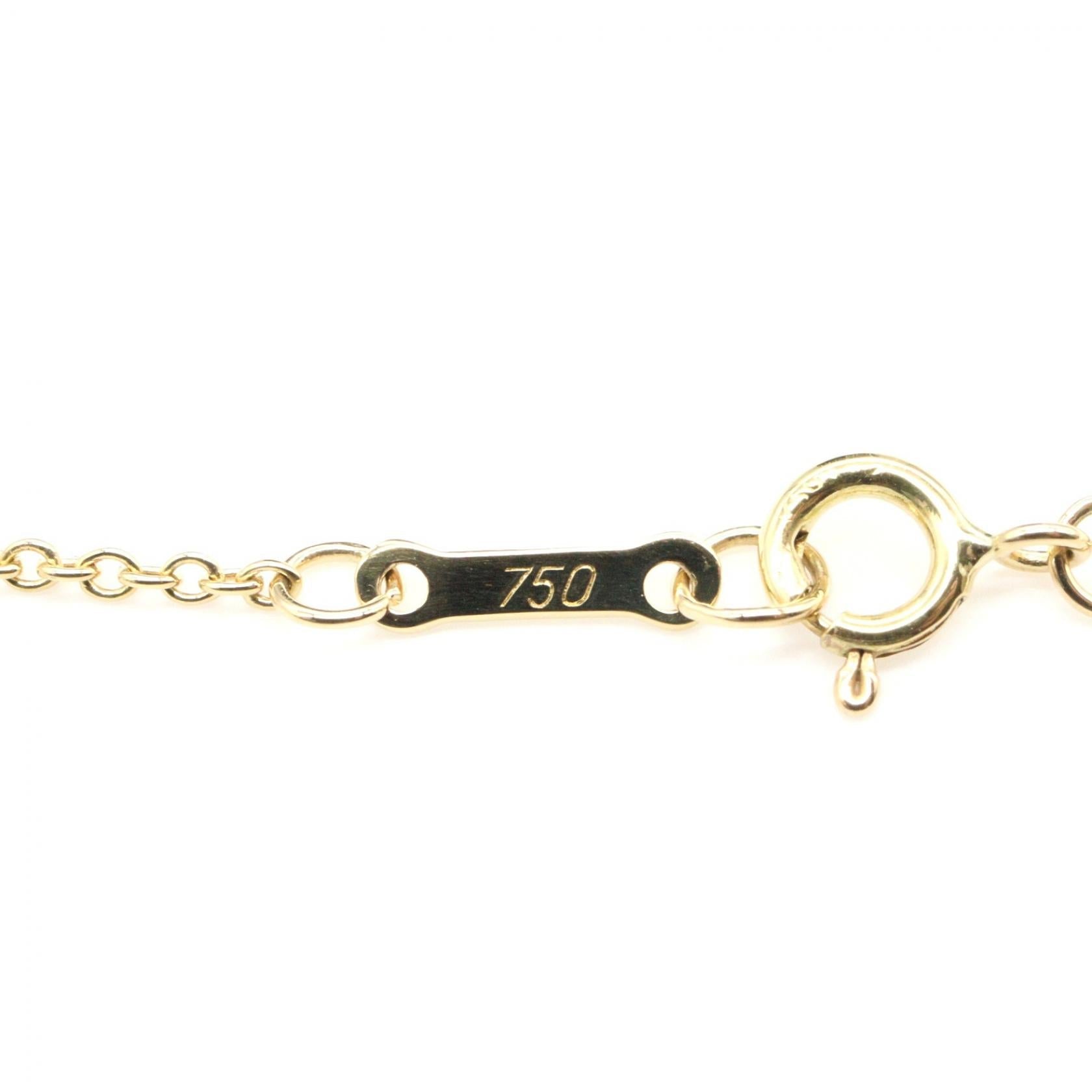 TIFFANY＆CO Tiffany＆co Open Heart Necklace Small Necklace Gold K18 (yellow Gold) image 4