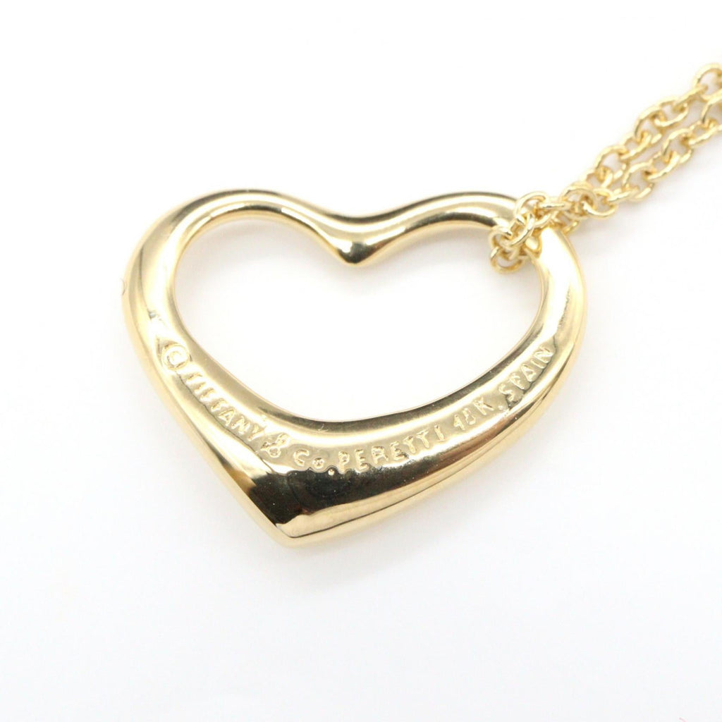 TIFFANY＆CO Tiffany＆co Open Heart Necklace Small Necklace Gold K18 (yellow Gold) image 5