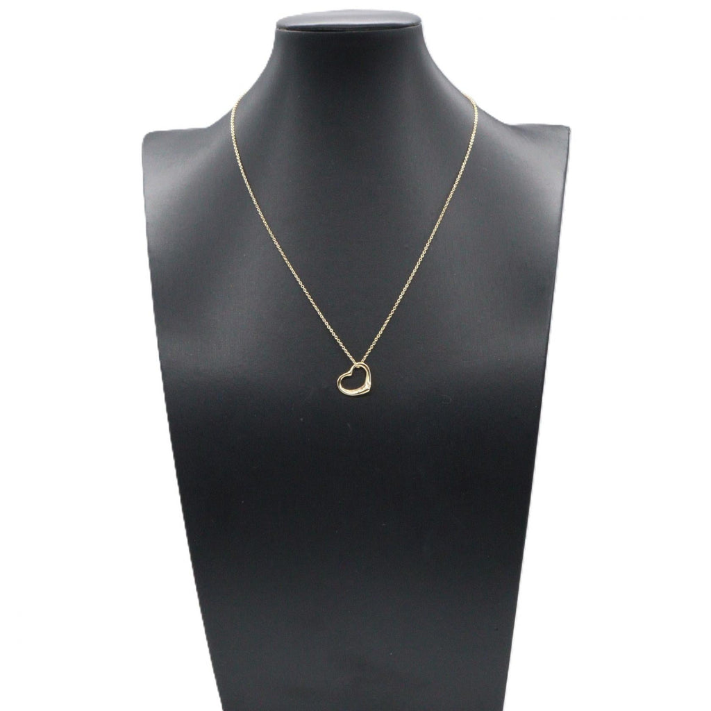 TIFFANY＆CO Tiffany＆co Open Heart Necklace Small Necklace Gold K18 (yellow Gold) image 6