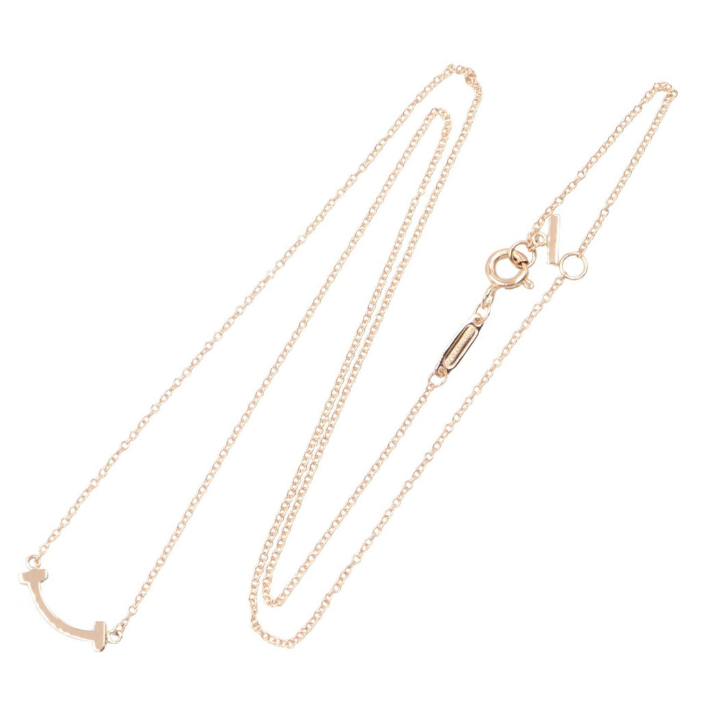 TIFFANY＆CO Tiffany＆co T Smile Mini Necklace Necklace Gold K18pg（rose Gold） image 2