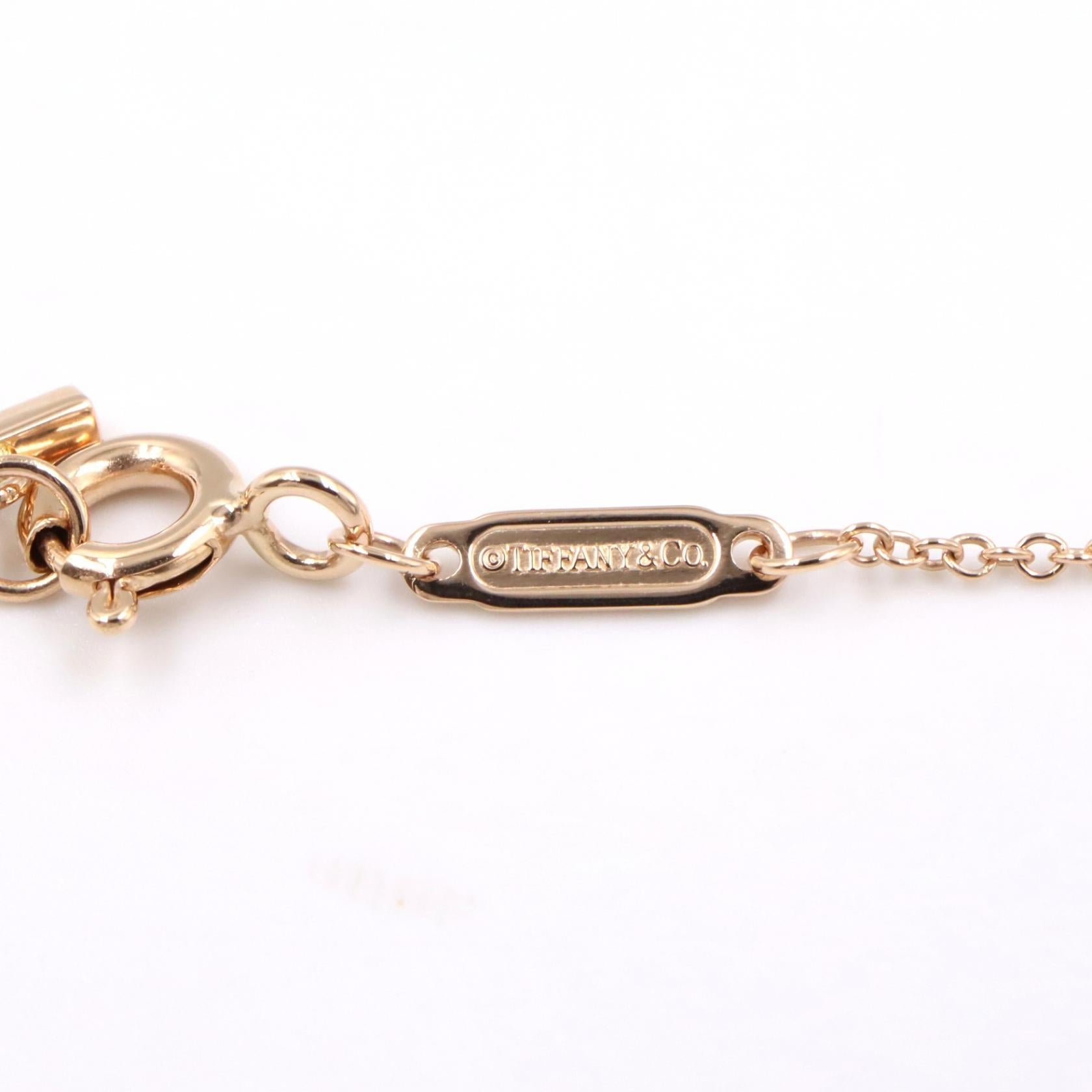 TIFFANY＆CO Tiffany＆co T Smile Mini Necklace Necklace Gold K18pg（rose Gold） image 3