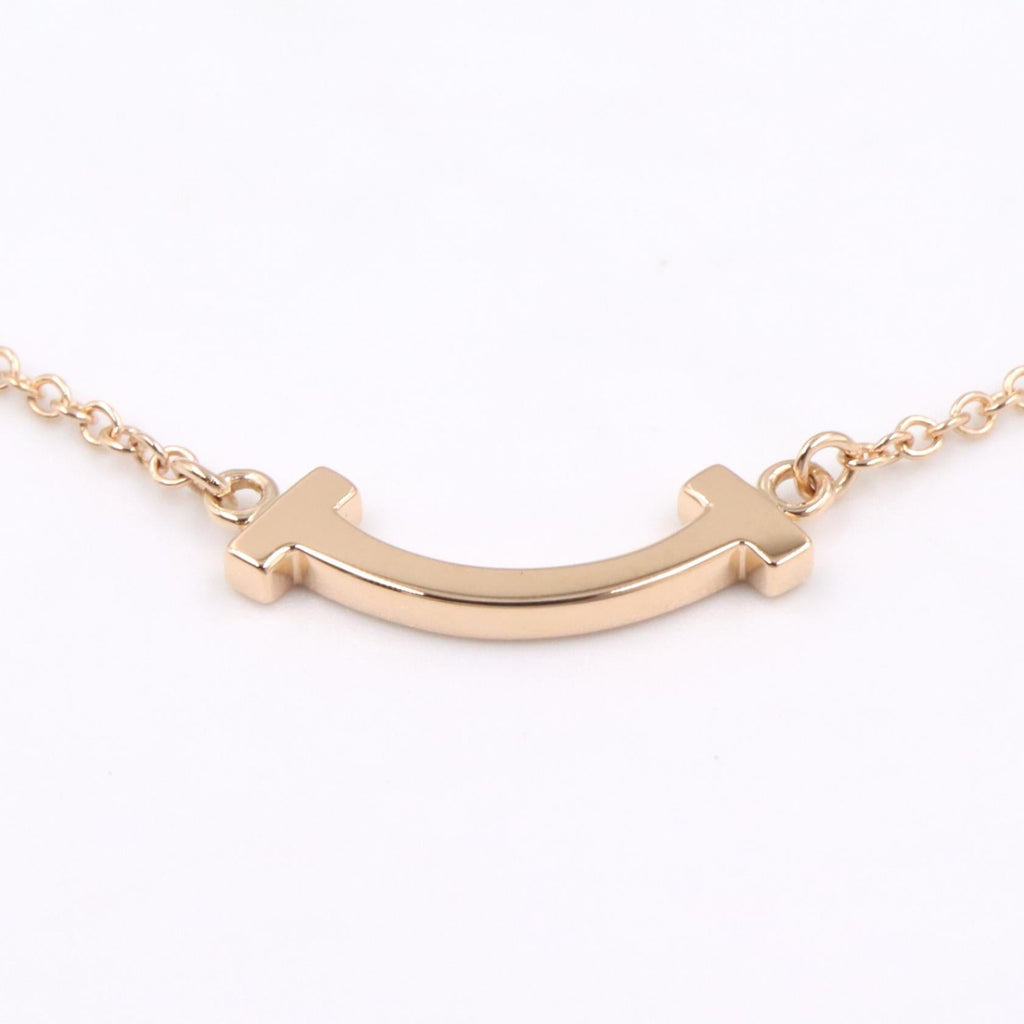 TIFFANY＆CO Tiffany＆co T Smile Mini Necklace Necklace Gold K18pg（rose Gold） image 6