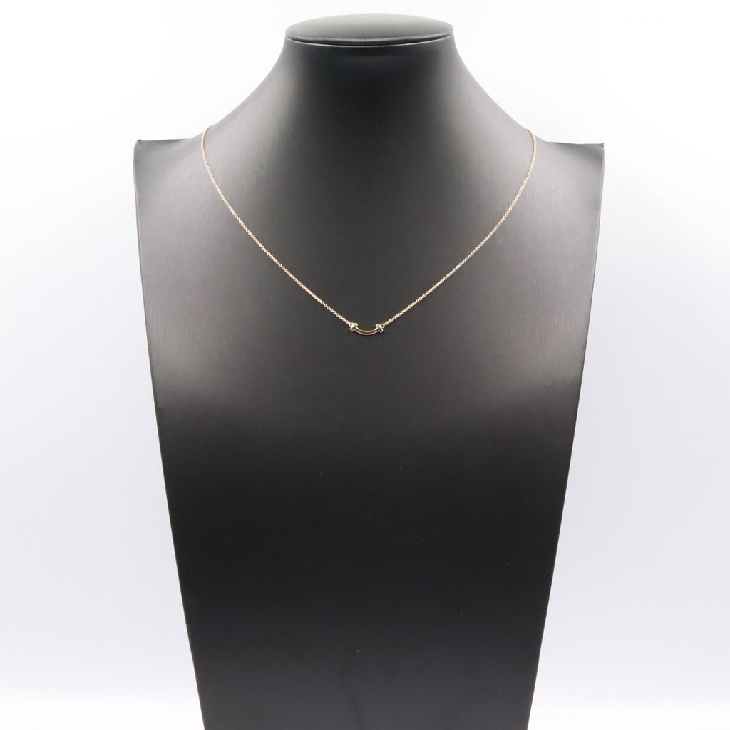 TIFFANY＆CO Tiffany＆co T Smile Mini Necklace Necklace Gold K18pg（rose Gold） image 7