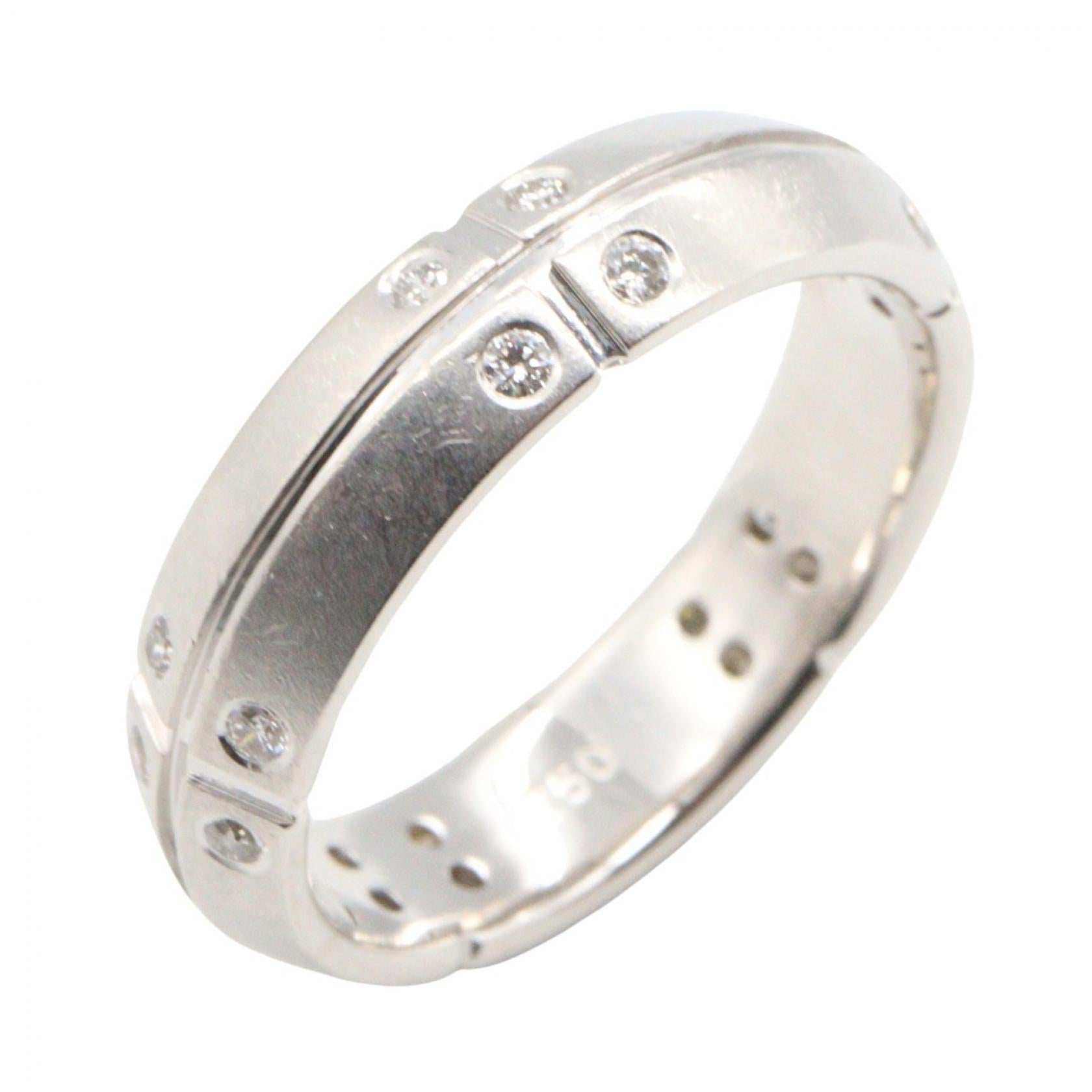 TIFFANY＆CO Tiffany＆co Streamerica Ring Diamond Ring Silver/Clear K18wg（white Gold）×diamond image 1