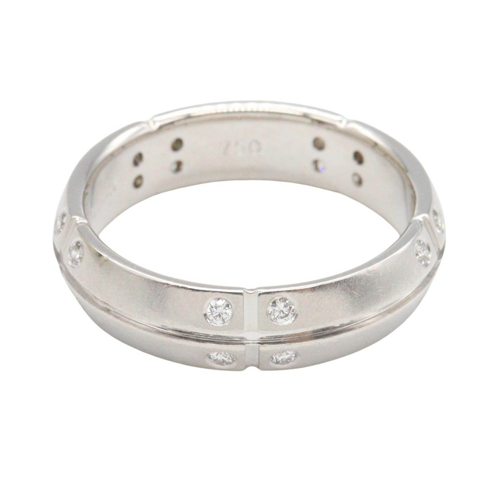 TIFFANY＆CO Tiffany＆co Streamerica Ring Diamond Ring Silver/Clear K18wg（white Gold）×diamond image 2