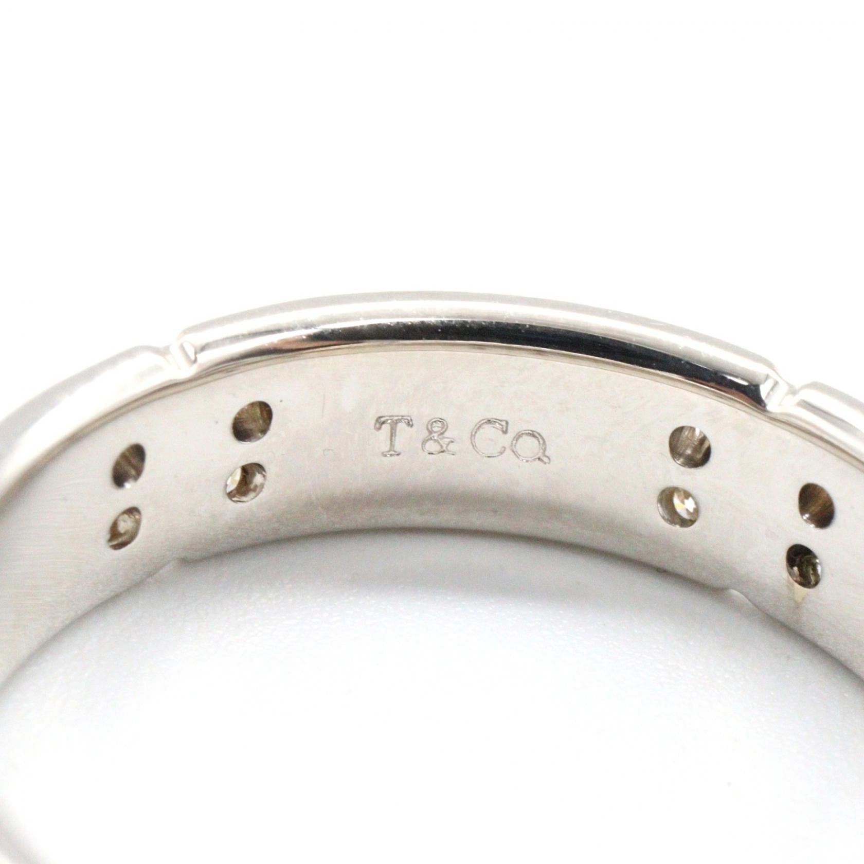 TIFFANY＆CO Tiffany＆co Streamerica Ring Diamond Ring Silver/Clear K18wg（white Gold）×diamond image 4