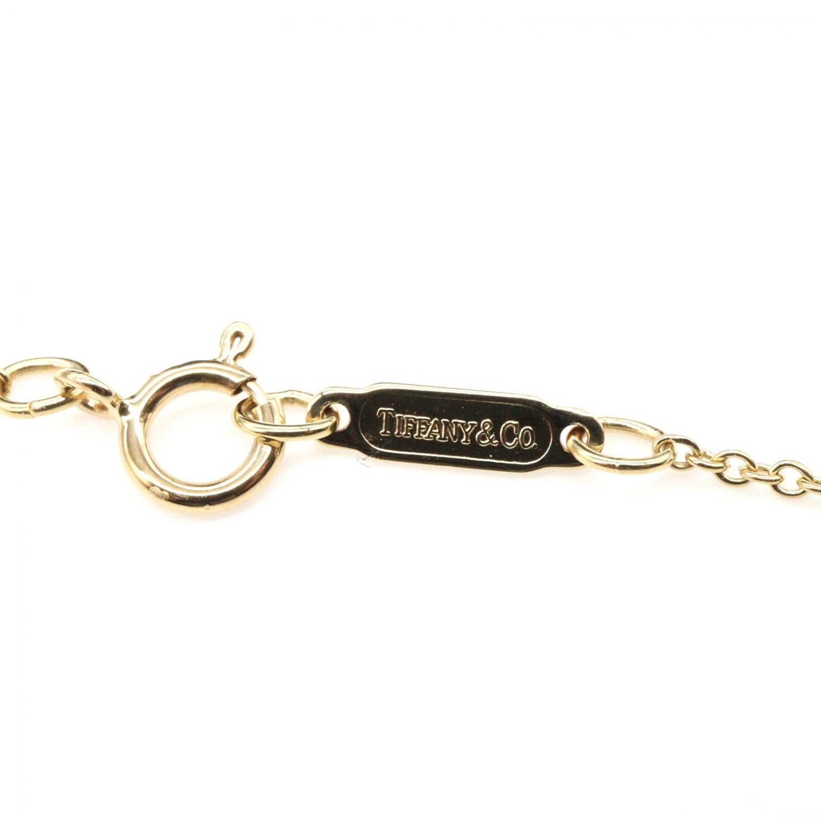 TIFFANY＆CO Tiffany＆co Leaf Necklace Diamond Necklace Gold/Clear K18 (yellow Gold)×diamond image 3