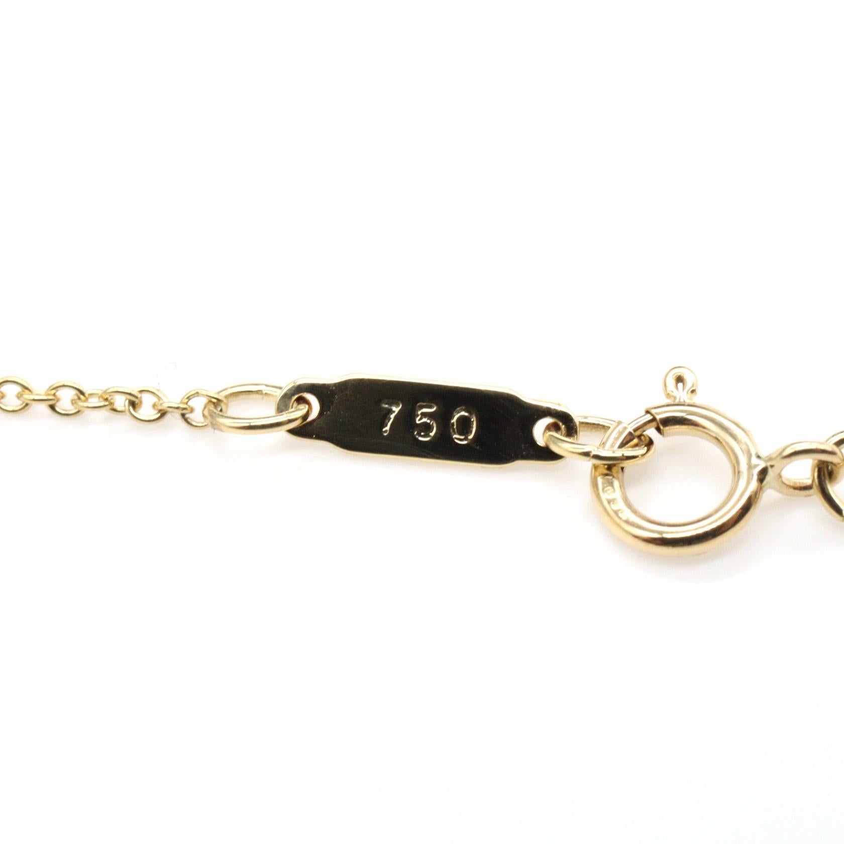 TIFFANY＆CO Tiffany＆co Leaf Necklace Diamond Necklace Gold/Clear K18 (yellow Gold)×diamond image 4