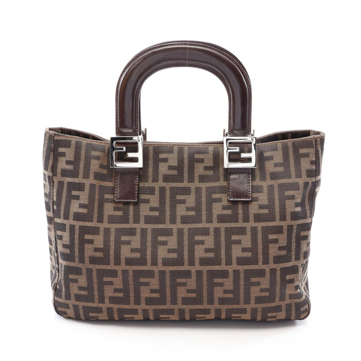 FENDI Fendi Zucca Tote Bag Brown Canvas×leather image 1