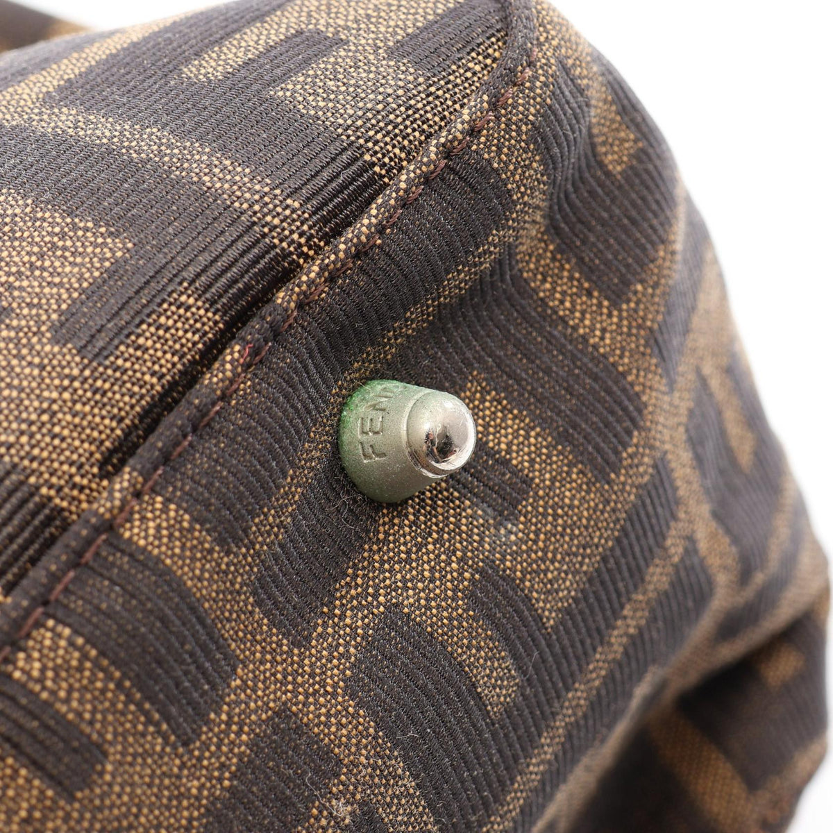 FENDI Fendi Zucca Tote Bag Brown Canvas×leather image 6