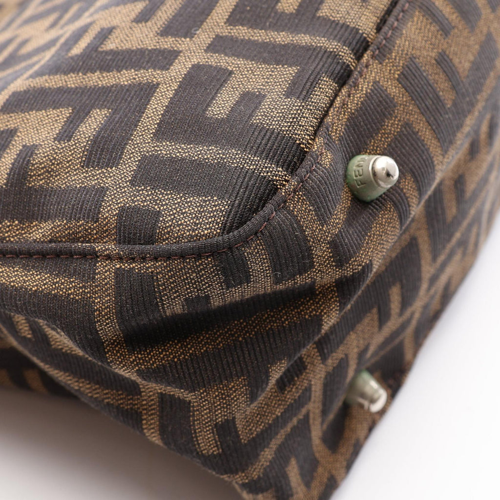 FENDI Fendi Zucca Tote Bag Brown Canvas×leather image 7