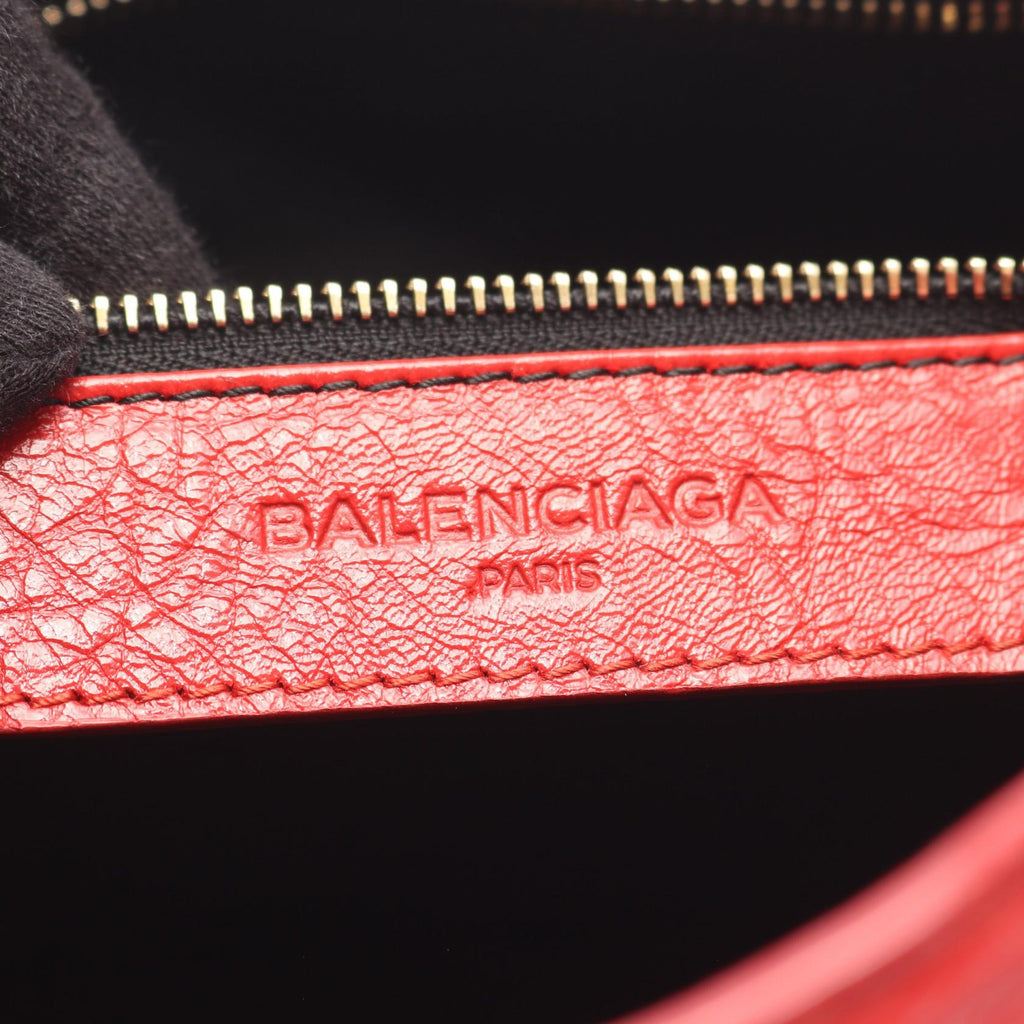 BALENCIAGA Balenciaga Le City Small 2way Handbag Red Leather image 4