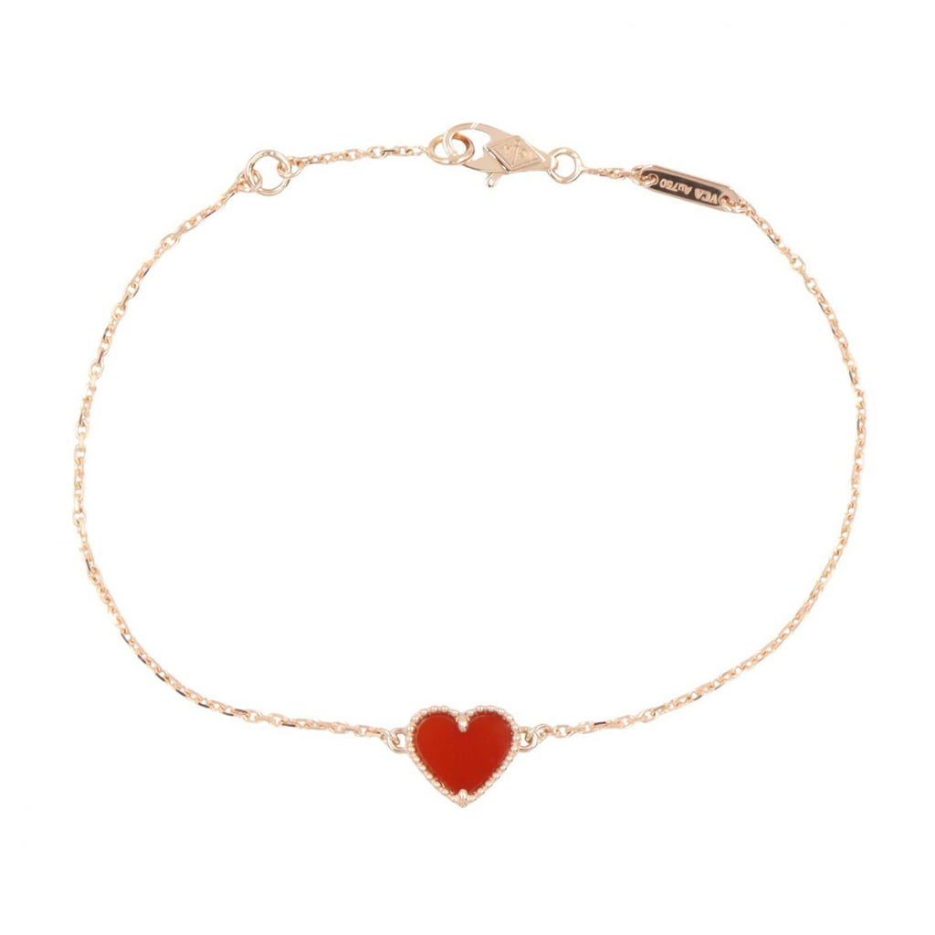 VAN CLEEF & ARPELS Van Cleef & Arpels Sweetheart Carnelian Bracelet Bracelet Gold/Red K18pg（rose Gold）×carnelian Vcarn59l00 image 1