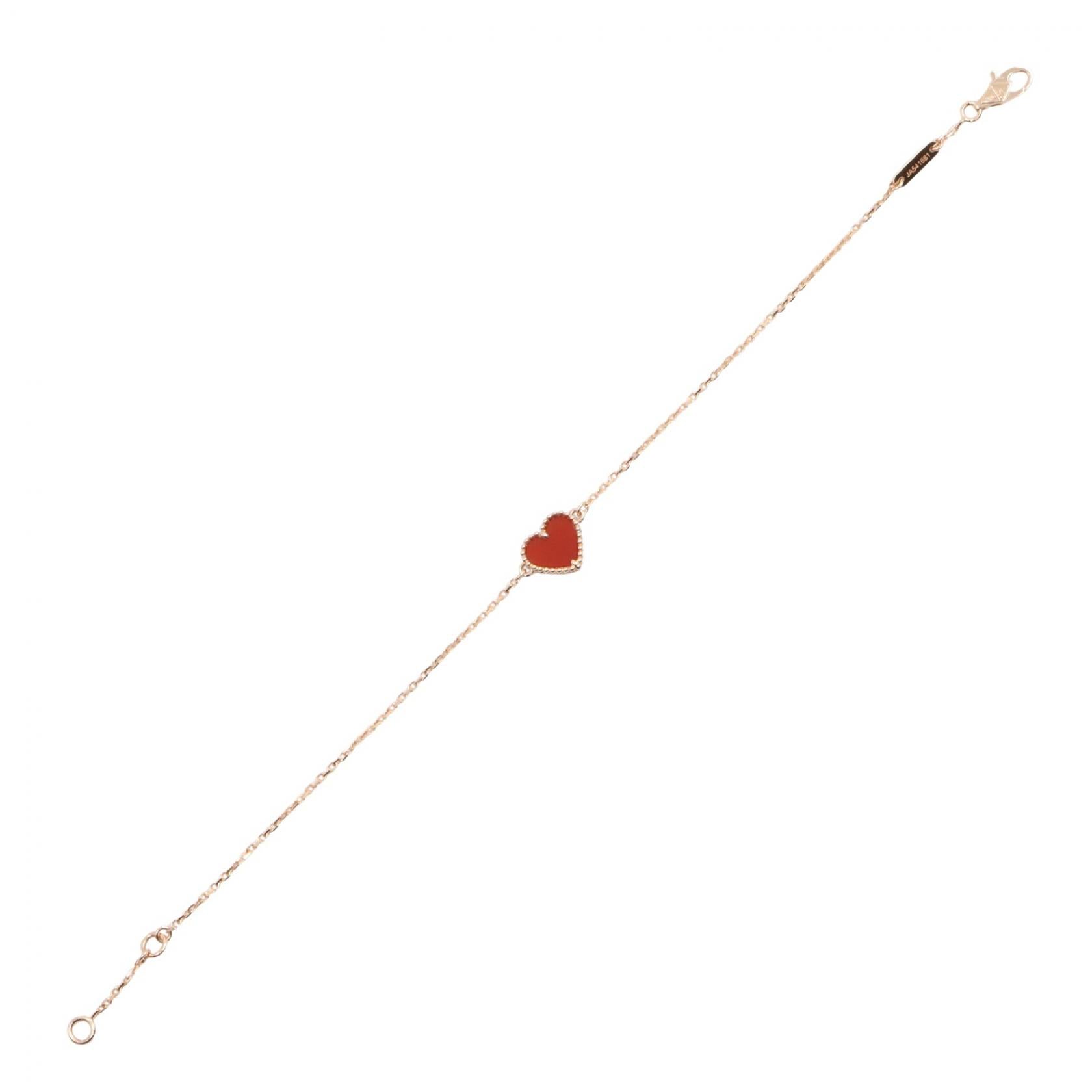 VAN CLEEF & ARPELS Van Cleef & Arpels Sweetheart Carnelian Bracelet Bracelet Gold/Red K18pg（rose Gold）×carnelian Vcarn59l00 image 3