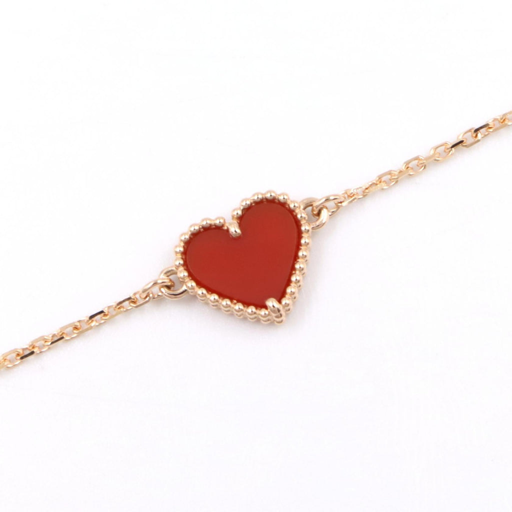 VAN CLEEF & ARPELS Van Cleef & Arpels Sweetheart Carnelian Bracelet Bracelet Gold/Red K18pg（rose Gold）×carnelian Vcarn59l00 image 5