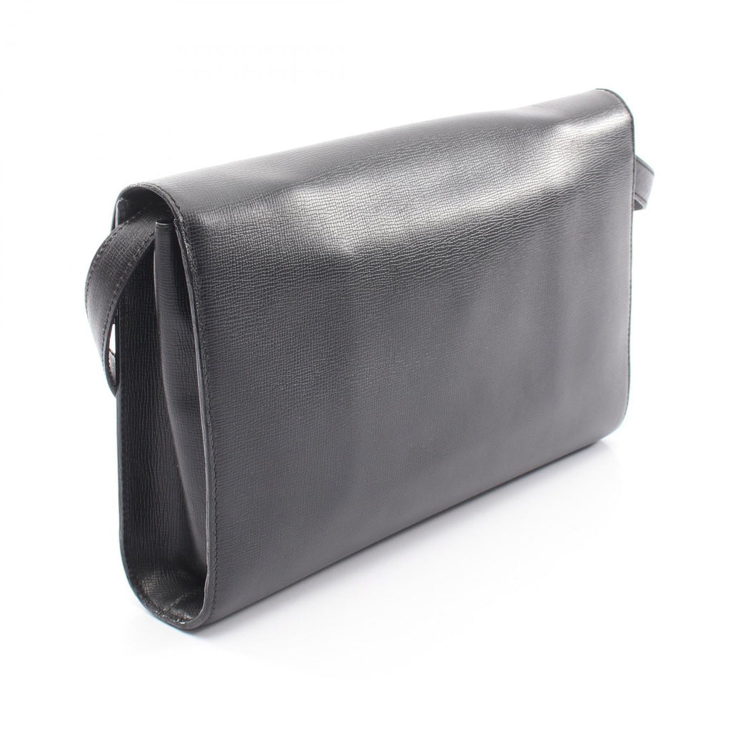 DIOR Christian Dior Cd Logo Vintage Shoulder Crossbody Bag Leather Black Used Women image 2