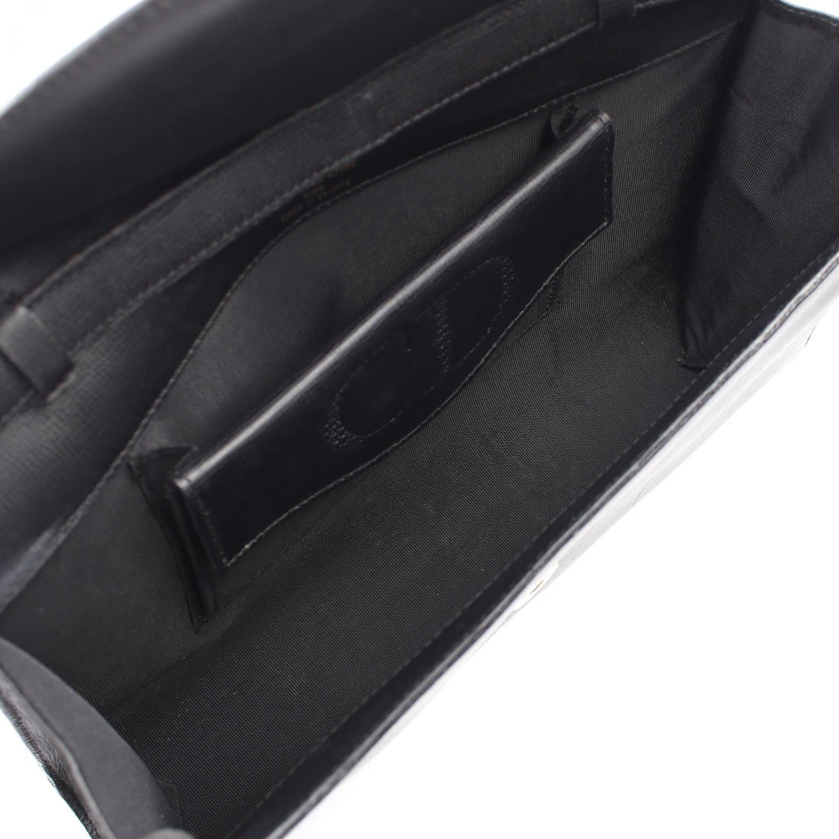 DIOR Christian Dior Cd Logo Vintage Shoulder Crossbody Bag Leather Black Used Women image 3
