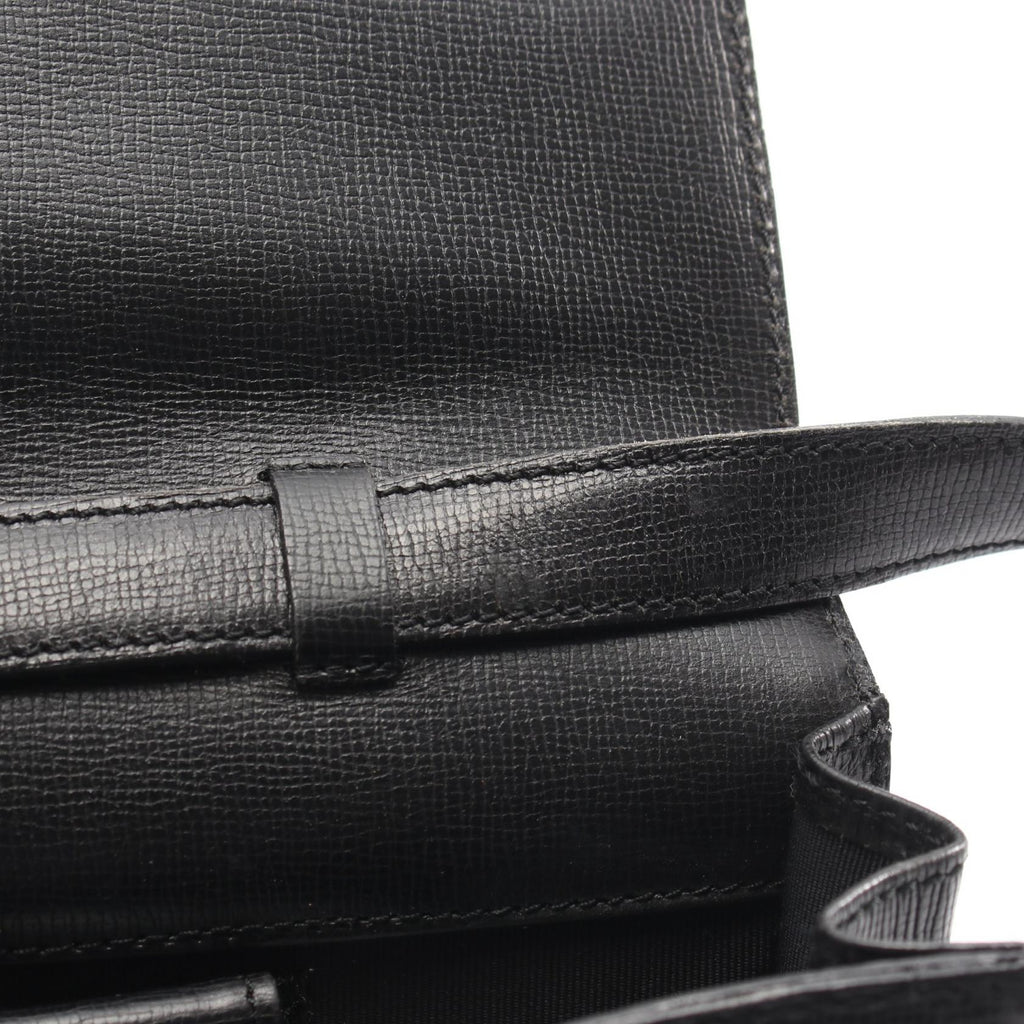DIOR Christian Dior Cd Logo Vintage Shoulder Crossbody Bag Leather Black Used Women image 6