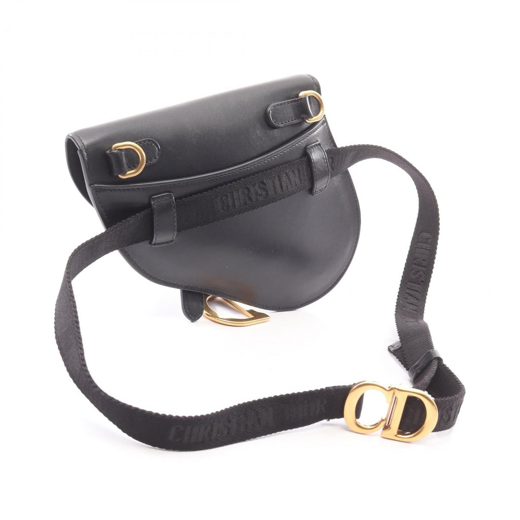 DIOR Dior Saddle Bag Waist Bag Body Bag Black Leather image 2