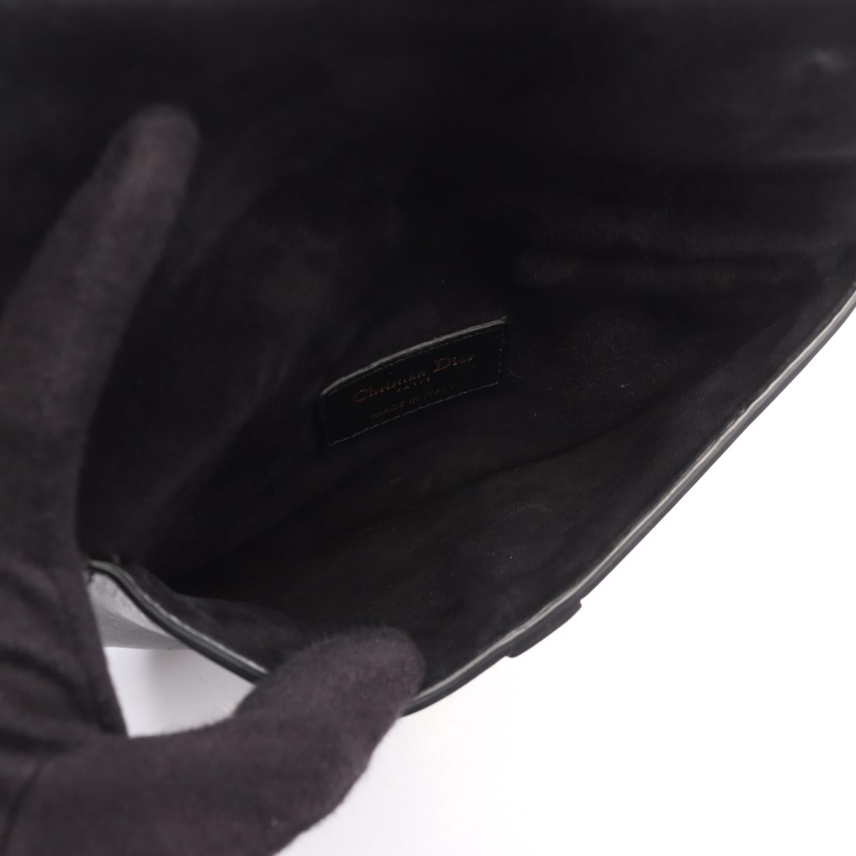 DIOR Dior Saddle Bag Waist Bag Body Bag Black Leather image 3
