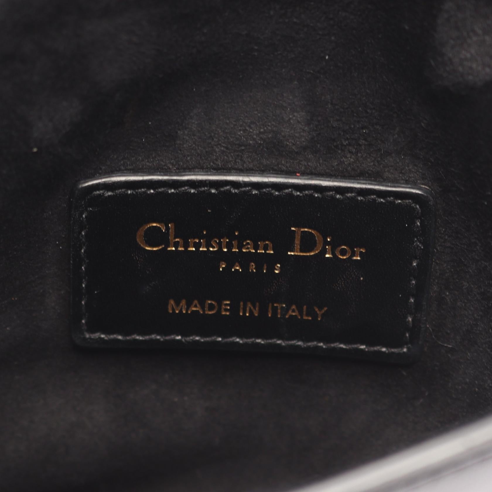 DIOR Dior Saddle Bag Waist Bag Body Bag Black Leather image 4