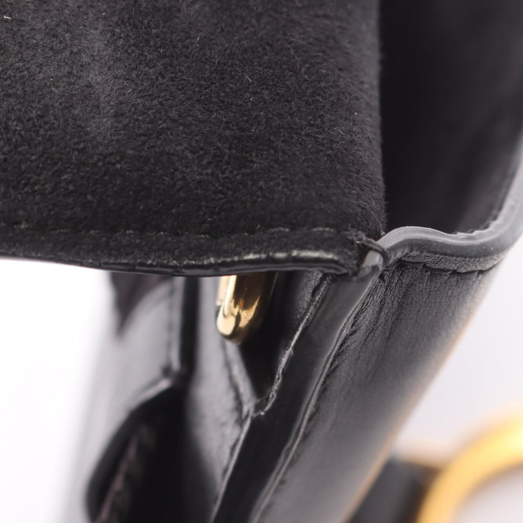 DIOR Dior Saddle Bag Waist Bag Body Bag Black Leather image 6